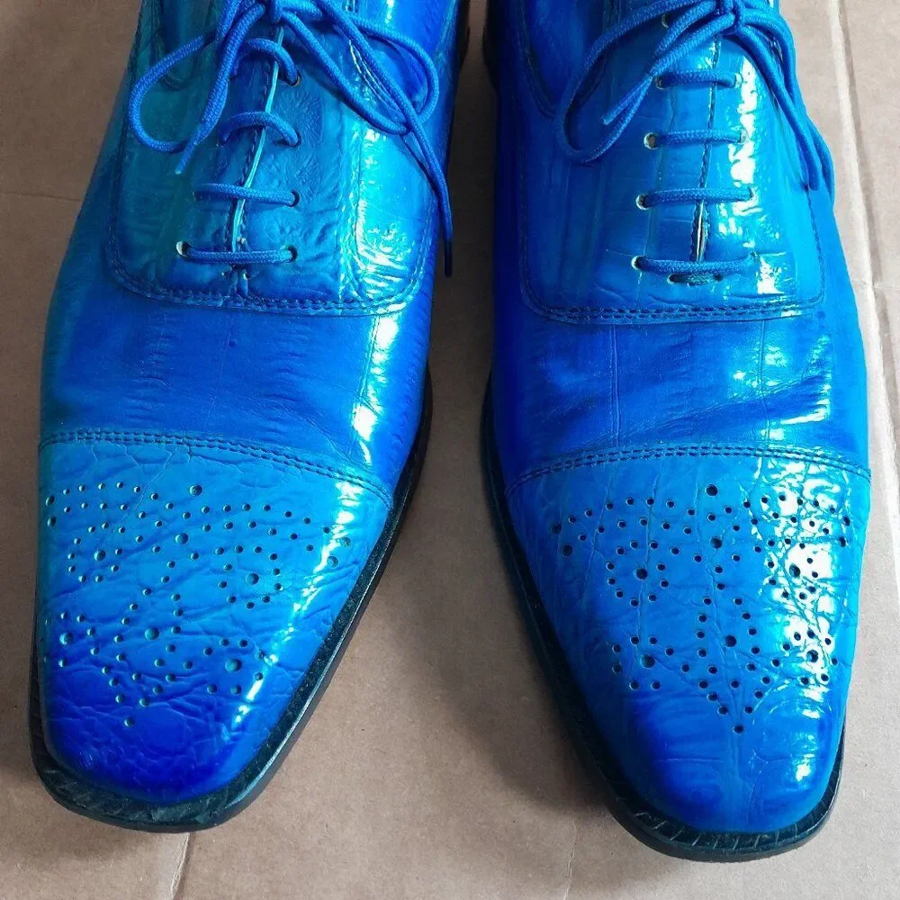 Liberty Men’s Exclusives LS1057 Dress Shoes Blue Size 10.5